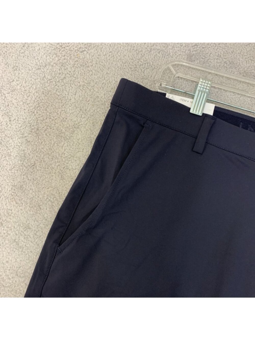 NWT Infinity Men's 38 Navy Performance Shorts With Stretch Waistband & Moisture - Picture 11 of 12